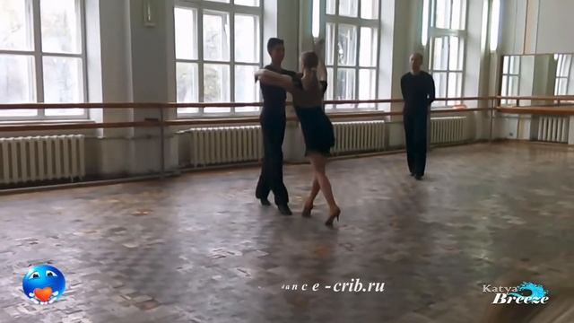 Урок бального танца - Самба баунс (по кругу в паре) смотреть онлайн