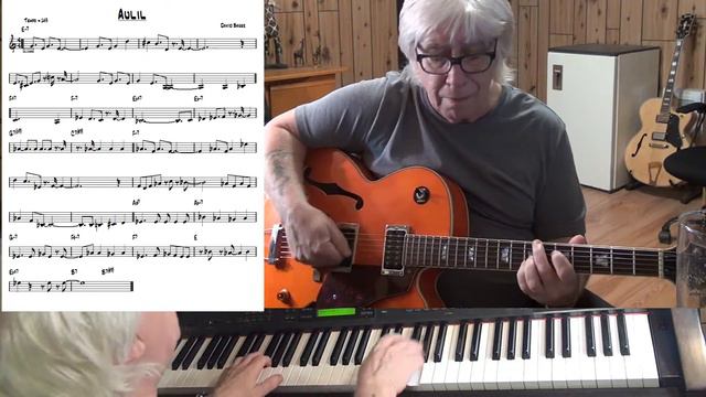 Aulil - Jazz guitar & piano cover ( David Baker ) смотреть онлайн