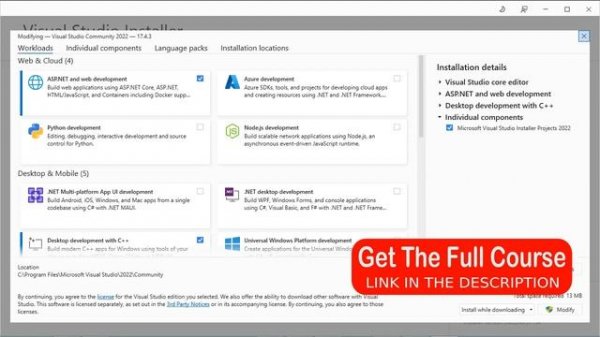 [FIXED] Missing ASP.NET Core Web App Option from Project Templates in Visual Studio 2022