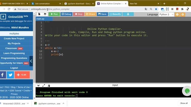 Creating multiples of a number in python смотреть онлайн