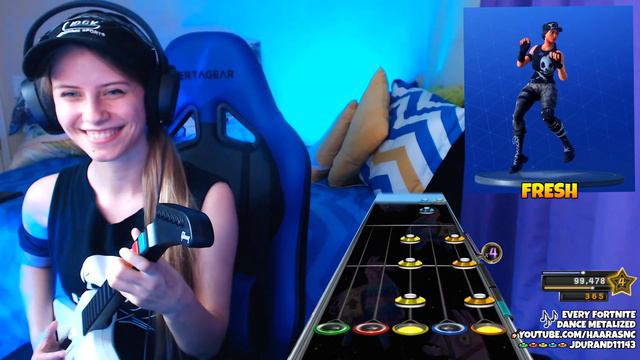 FORTNITE DANCES GONE METAL ON GUITAR HERO (Floss, Take the L, Best Mates, & MORE!) смотреть онлайн