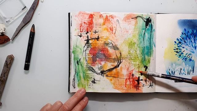 Art Journaling for Beginners using Stabilo Woodys смотреть онлайн
