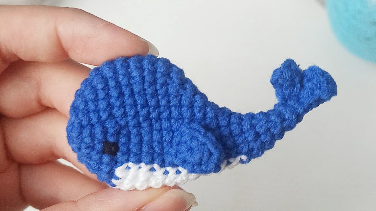 Брошь кит крючком. вязаная брошь, амигуруми смотреть онлайн