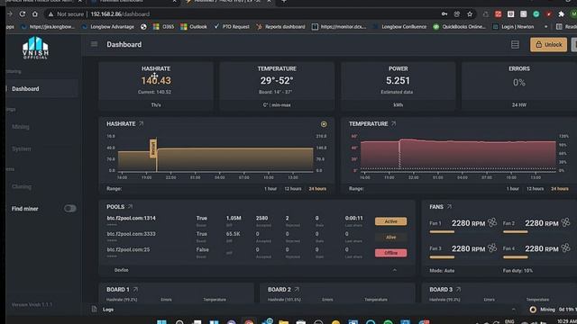 Прошивка VNISH для Antminer S19 и T19 смотреть онлайн
