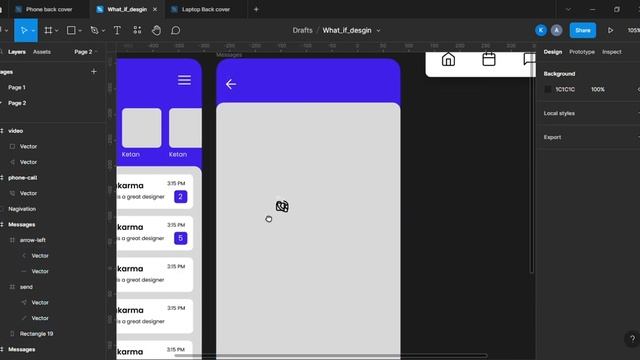 Designing Messaging App in Figma смотреть онлайн