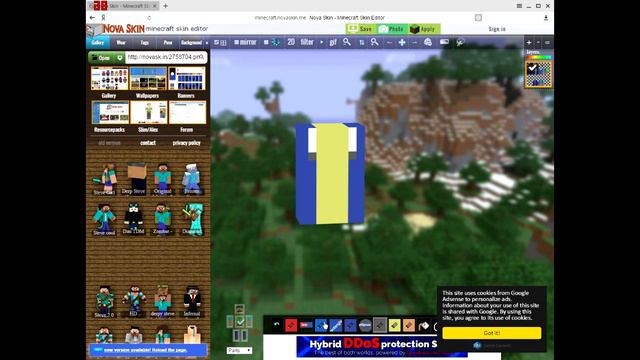 Как я делаю свой скин MINECRAFT смотреть онлайн