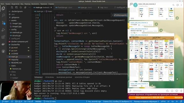 GoLang #92 - telegram-forwarder - синхронизация удаления смотреть онлайн
