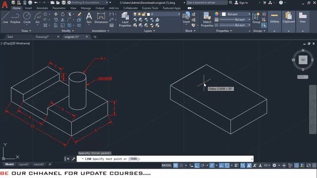 #14. HOW TO WORK IN ISOMETRIC IN AUTO-CAD 2021? || AUTO-CAD_2021 TUTORIAL IN HINDI || смотреть онлайн