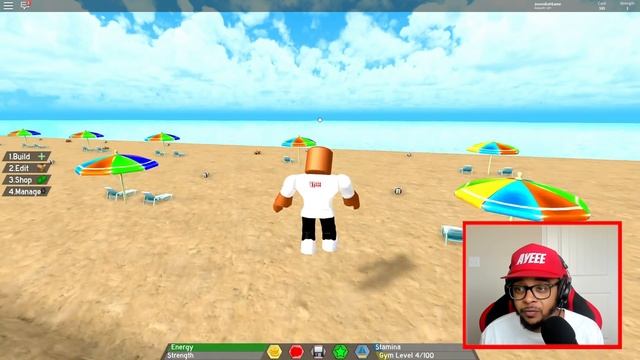 BUILDING MY OWN GYM IN ROBLOX (Roblox Gym Island) смотреть онлайн