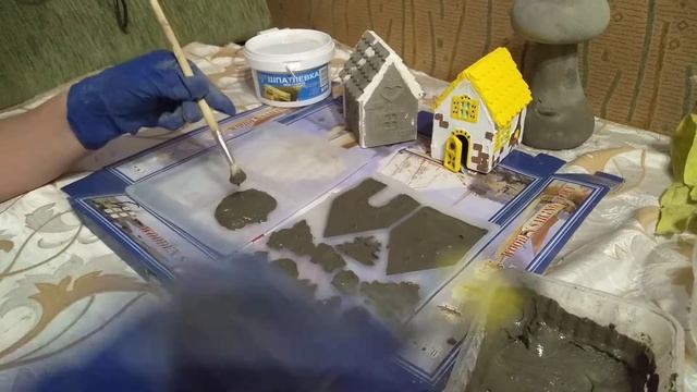 Заливаем домики из бетона,мастер класс.Новогодняя деревня.Часть-1 #поделкиизбетона,#новогоднийдекор смотреть онлайн