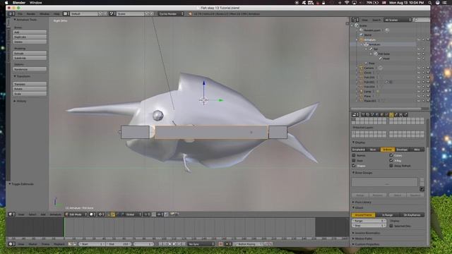 Fish Rigging with bendy bones in Blender 2.79b смотреть онлайн