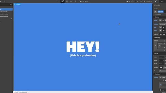 PRELOADER ANIMATION In WEBFLOW | Easy Tutorial 2021