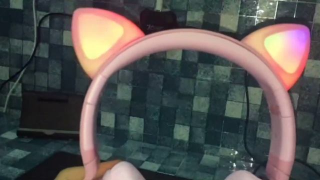 รีวิวหูฟังแมว LED บลูทูธ มีไมค์ อุปกรณ์เสริมใส่แคสเกมส์ได้