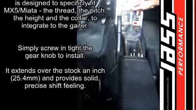 Jass Performance MX5/Miata Gear Knob Installation Manual смотреть онлайн
