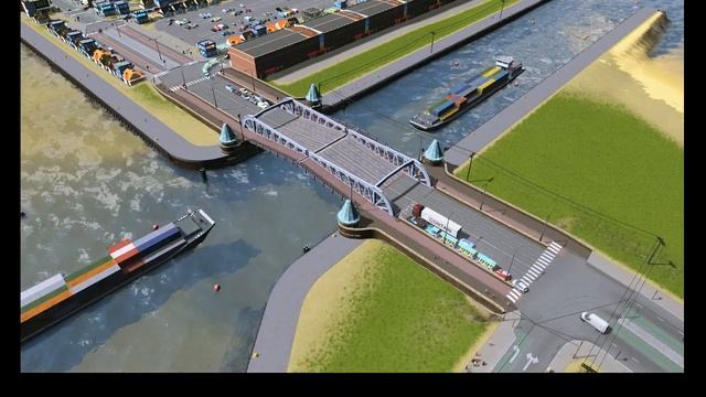 Cities Skylines. New Moveable Bridge Mod смотреть онлайн