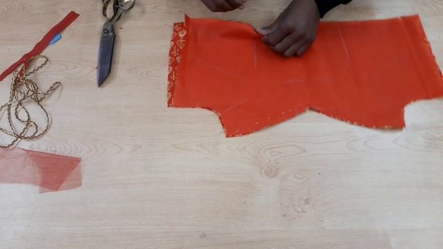 Half Net Blouse cutting and stitching смотреть онлайн