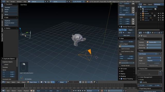 Основы работы с камерой в Blender смотреть онлайн