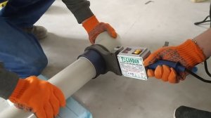 Пайка полипропиленовых труб большого диаметра.