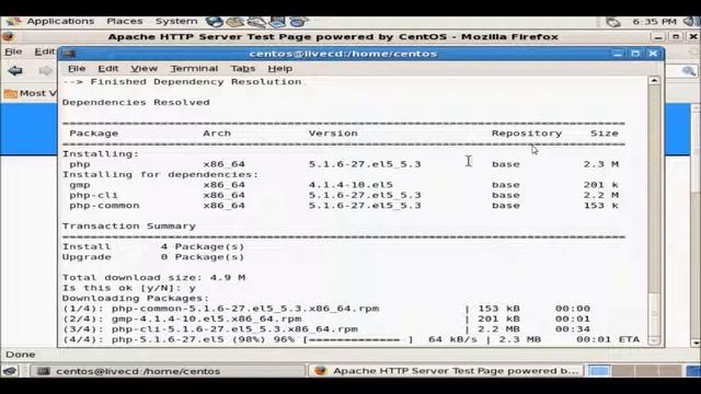 install apache,php,mysql Di Centos смотреть онлайн