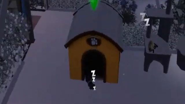 Sims 3 Snow Covering my dog sim смотреть онлайн