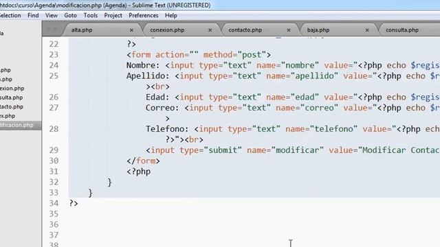 Tutorial de PHP 21 Modificar MySQL смотреть онлайн