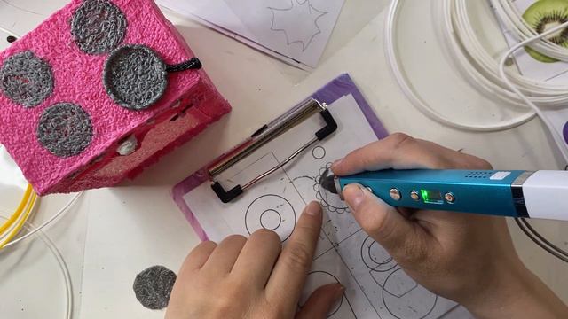 Рисуем 3D ручкой. Трафарет для 3D ручки "Кастрюля и Сковорода для Барби" смотреть онлайн