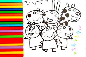 Свинка Пеппа - раскраска для детей | Видео Для Детей | Мультики с игрушками