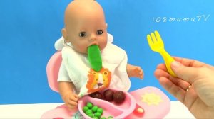 ПОЧЕМУ БЕБИ БОН НЕ ЕСТ И ПЛЮЁТСЯ? Мультик Как Мама Кормила Куклы Едой из Плей До 108мама тв