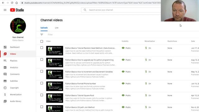 Python Basics Tutorial First Video To Hit 10K Views || Thank You смотреть онлайн