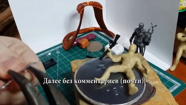 Лепка из пластилина - каркас из проволоки. Assassin creed из полимерной глины. Уроки лепки - 2. смотреть онлайн