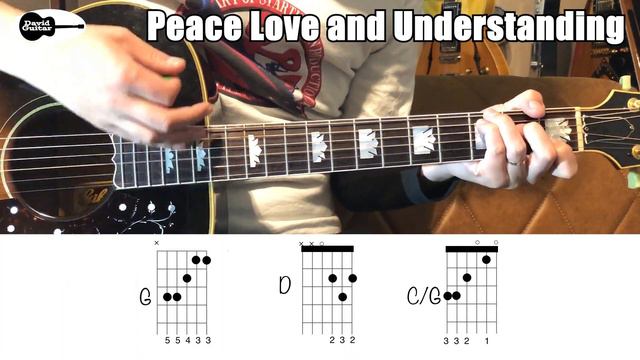 Peace Love and Understanding Guitar Chords Nick Lowe/Elvis Costello смотреть онлайн