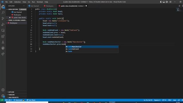 Data Structure Double Linked List in Java part 1 смотреть онлайн