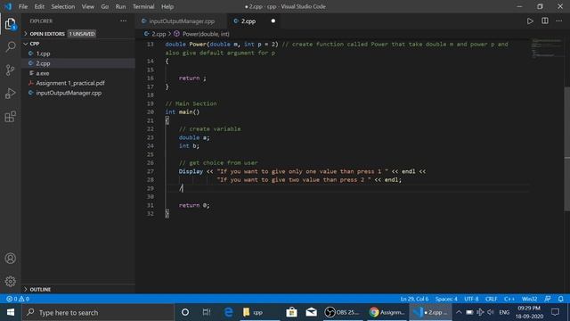 Default argument in cpp example смотреть онлайн