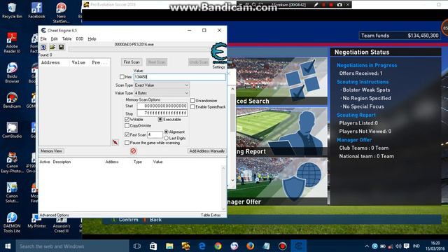 TUTURIAL CHEAT UANG ML PES 2016 DENGAN CHEAT ENGINE смотреть онлайн