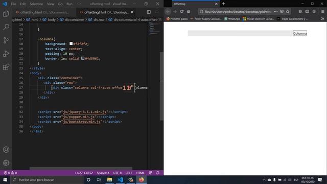 Desarrollo Web Desde Cero - Bootstrap - Grid - Offsetting смотреть онлайн
