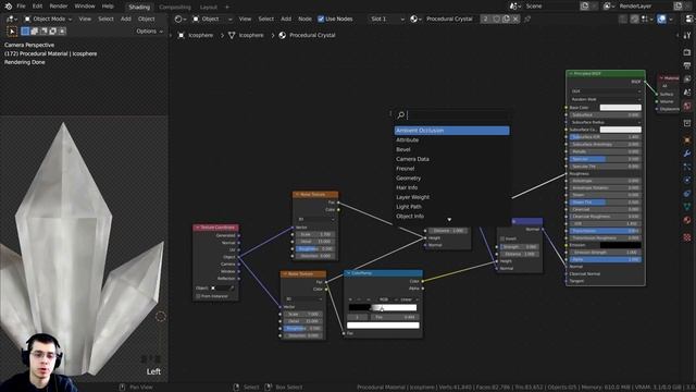 Procedural Crystal Material (Blender Tutorial) смотреть онлайн