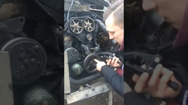 Снятие шкива коленвала крайслер 2.4 л. смотреть онлайн