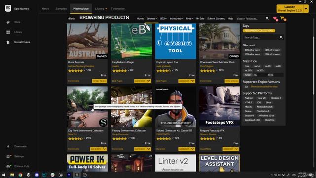 2.1. Downloading Assets from Epic Marketplace смотреть онлайн