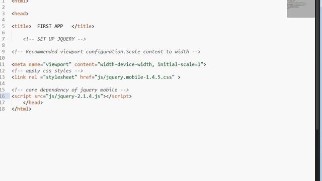 jQuery Mobile 1 : Setup Offline and Make First App смотреть онлайн