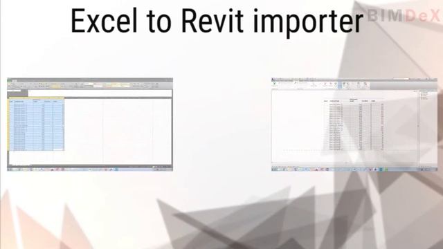 Excel to Revit Importer - BIMDeX смотреть онлайн