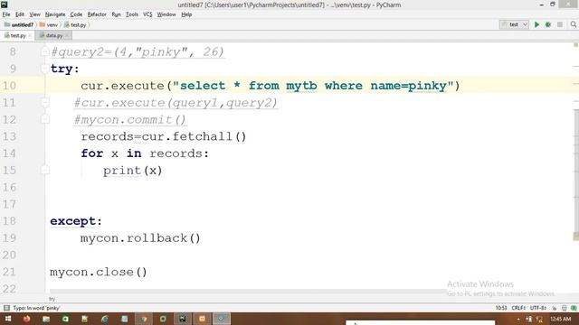 READ DATA FROM DATABASE IN PYTHON | PYTHON PROGRAMMING COURSE | DATACOM IT INSTITUTE смотреть онлайн