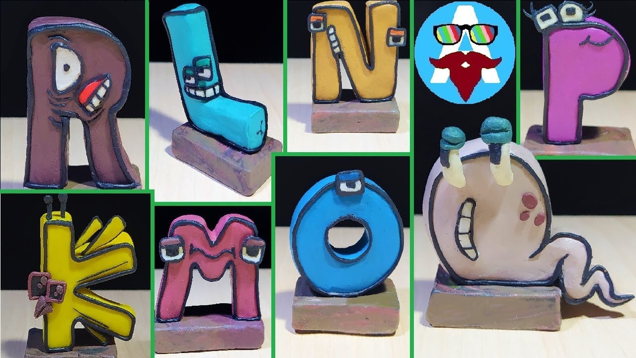 Часть 2 - АЛФАВИТ Лора Лепка из пластилина. Лепим буквы из пластилина KLMNOPQR | Авипи смотреть онлайн