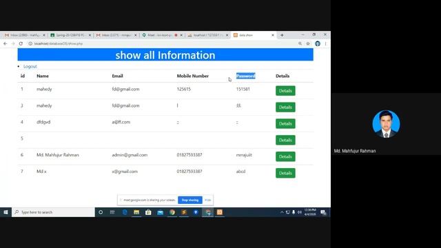 Php Mysql CRUD Operation with Session смотреть онлайн