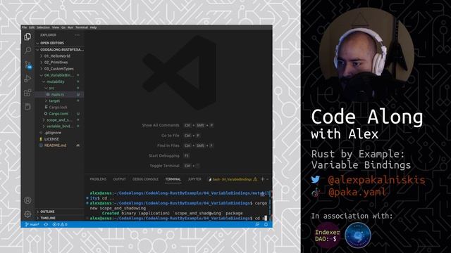 Rust by Example: Variable Bindings смотреть онлайн