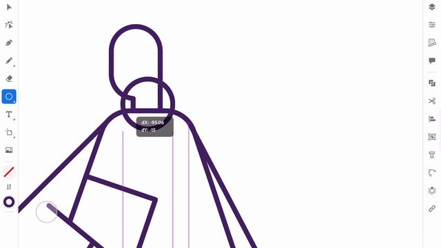 How to Draw Full Body Character Design SUPER EASY in iPad Adobe Illustrator смотреть онлайн