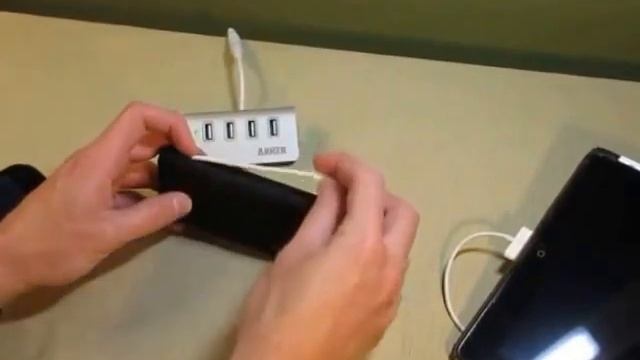 Eoso 5000mah Ultra Slim Dual Port USB Fast Charging Portable Power Bank Built in USB Cable Black смотреть онлайн