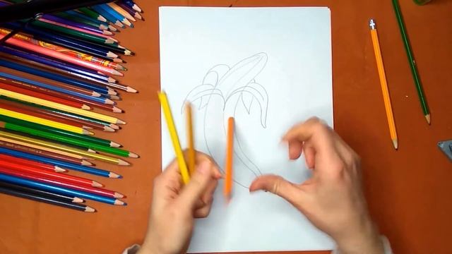Как нарисовать банан. Онлайн-школа рисования "Малевашки" смотреть онлайн