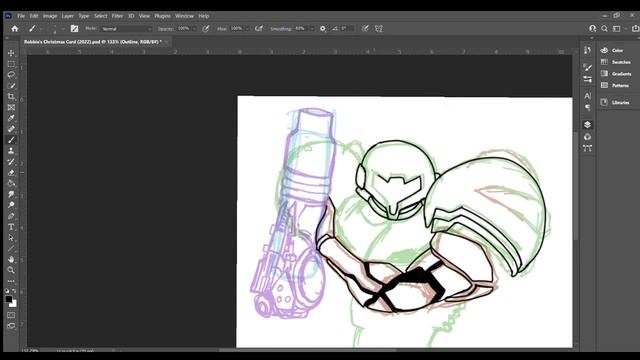 Drawing the Space Bounty Hunter (Metroid) смотреть онлайн