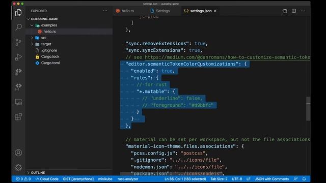 RustLang Tip - Customize Mutable Colors in VSCode смотреть онлайн