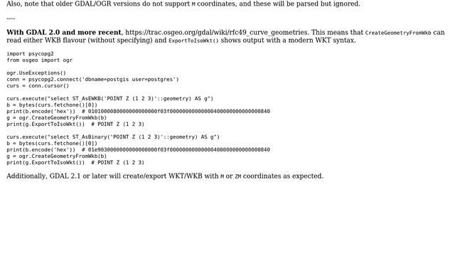 GIS: PostGIS: parse geometry wkb with OGR (3 Solutions!!) смотреть онлайн
